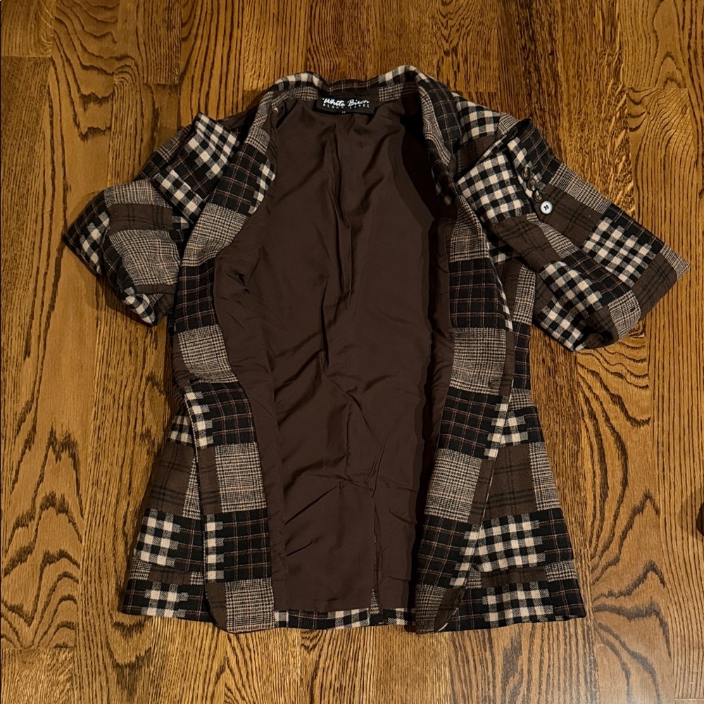 White Birch black label Checkered patchwork Blaze… - image 13